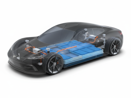 Electric vehicle battery recycling process in Toronto showing lithium ion battery pack materials recovery